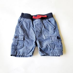 Levi's Chambray Cargo Shorts - Baby Boy 6-9 Months